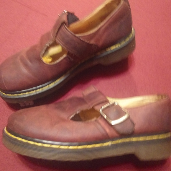 Dr Doc Martens Polly Single Buckle T-Bar Mary Jane - Picture 2 of 11